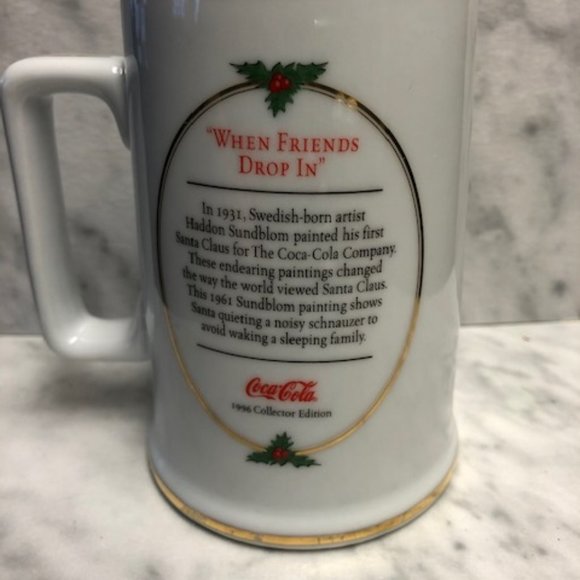 Vintage Coca Cola Collectible Christmas Mug - Picture 3 of 4